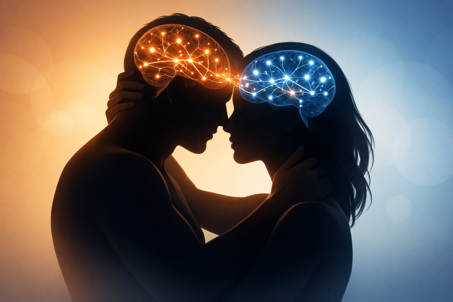 Neural pathways connecting intimacy and sexual arousal through peptide signaling